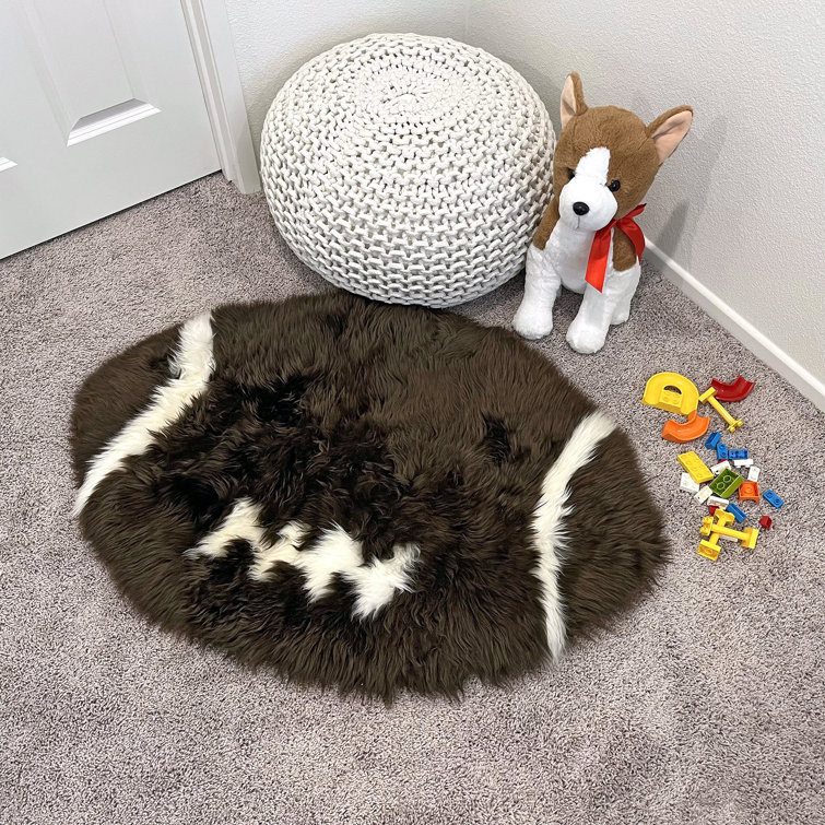 Bowron Sheepskin Novelty Patchwork Sheepskin Rug Wayfair